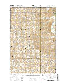 Roosevelt Creek West North Dakota Current topographic map, 1:24000 scale, 7.5 X 7.5 Minute, Year 2014