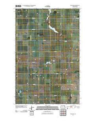 Roseglen North Dakota Historical topographic map, 1:24000 scale, 7.5 X 7.5 Minute, Year 2011