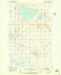 Round Lake North Dakota Historical topographic map, 1:24000 scale, 7.5 X 7.5 Minute, Year 1954