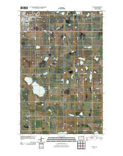 Rugby North Dakota Historical topographic map, 1:24000 scale, 7.5 X 7.5 Minute, Year 2011
