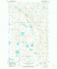 Rugby NE North Dakota Historical topographic map, 1:24000 scale, 7.5 X 7.5 Minute, Year 1971