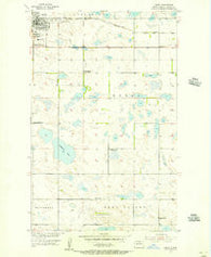 Rugby North Dakota Historical topographic map, 1:24000 scale, 7.5 X 7.5 Minute, Year 1955