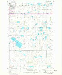 Rugby North Dakota Historical topographic map, 1:24000 scale, 7.5 X 7.5 Minute, Year 1955