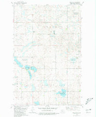 Rush Lake North Dakota Historical topographic map, 1:24000 scale, 7.5 X 7.5 Minute, Year 1980