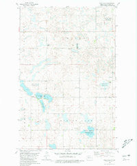 Rush Lake North Dakota Historical topographic map, 1:24000 scale, 7.5 X 7.5 Minute, Year 1980