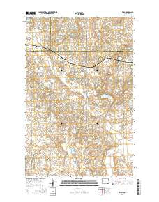 Ruso North Dakota Current topographic map, 1:24000 scale, 7.5 X 7.5 Minute, Year 2014