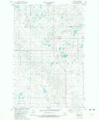 Ruso North Dakota Historical topographic map, 1:24000 scale, 7.5 X 7.5 Minute, Year 1981