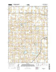 Rutland North Dakota Current topographic map, 1:24000 scale, 7.5 X 7.5 Minute, Year 2014