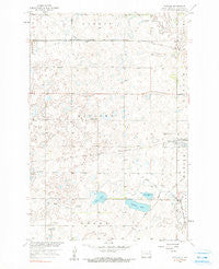 Rutland North Dakota Historical topographic map, 1:24000 scale, 7.5 X 7.5 Minute, Year 1958
