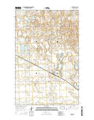 Ryder North Dakota Current topographic map, 1:24000 scale, 7.5 X 7.5 Minute, Year 2014