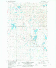 Ryder North Dakota Historical topographic map, 1:24000 scale, 7.5 X 7.5 Minute, Year 1981