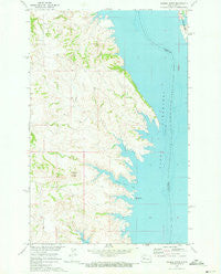 Saddle Butte North Dakota Historical topographic map, 1:24000 scale, 7.5 X 7.5 Minute, Year 1970