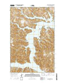 Saddle Butte SW North Dakota Current topographic map, 1:24000 scale, 7.5 X 7.5 Minute, Year 2014