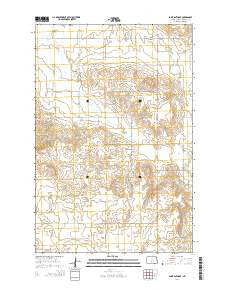 Saint Anthony North Dakota Current topographic map, 1:24000 scale, 7.5 X 7.5 Minute, Year 2014
