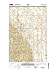 Saint John North Dakota Current topographic map, 1:24000 scale, 7.5 X 7.5 Minute, Year 2014