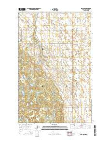 Saint John North Dakota Current topographic map, 1:24000 scale, 7.5 X 7.5 Minute, Year 2014