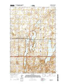 Sanborn North Dakota Current topographic map, 1:24000 scale, 7.5 X 7.5 Minute, Year 2014