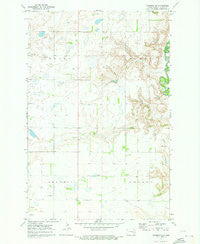 Sanborn SE North Dakota Historical topographic map, 1:24000 scale, 7.5 X 7.5 Minute, Year 1970