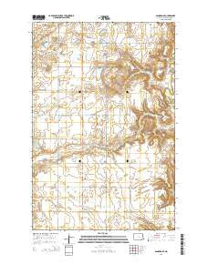 Sanborn SE North Dakota Current topographic map, 1:24000 scale, 7.5 X 7.5 Minute, Year 2014