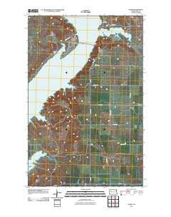 Sanish North Dakota Historical topographic map, 1:24000 scale, 7.5 X 7.5 Minute, Year 2011