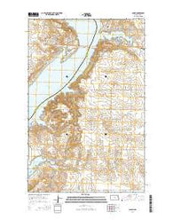 Sanish North Dakota Current topographic map, 1:24000 scale, 7.5 X 7.5 Minute, Year 2014