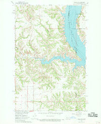 Sanish SW North Dakota Historical topographic map, 1:24000 scale, 7.5 X 7.5 Minute, Year 1967