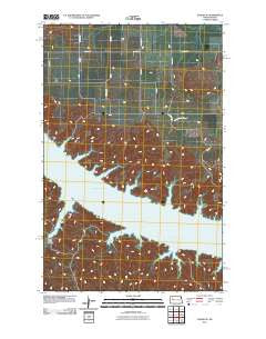 Sanish SE North Dakota Historical topographic map, 1:24000 scale, 7.5 X 7.5 Minute, Year 2011