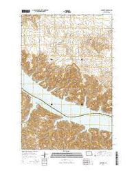 Sanish SE North Dakota Current topographic map, 1:24000 scale, 7.5 X 7.5 Minute, Year 2014