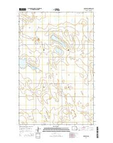 Sarles NE North Dakota Current topographic map, 1:24000 scale, 7.5 X 7.5 Minute, Year 2014
