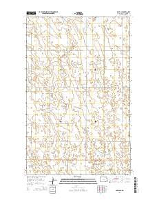 Sarles SE North Dakota Current topographic map, 1:24000 scale, 7.5 X 7.5 Minute, Year 2014