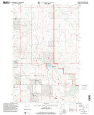 Sather Lake North Dakota Historical topographic map, 1:24000 scale, 7.5 X 7.5 Minute, Year 1997