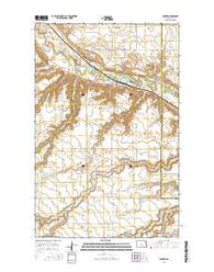 Sawyer North Dakota Current topographic map, 1:24000 scale, 7.5 X 7.5 Minute, Year 2014