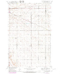 Sawyer NE North Dakota Historical topographic map, 1:24000 scale, 7.5 X 7.5 Minute, Year 1979