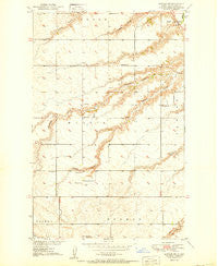 Sawyer SW North Dakota Historical topographic map, 1:24000 scale, 7.5 X 7.5 Minute, Year 1950