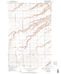 Sawyer SW North Dakota Historical topographic map, 1:24000 scale, 7.5 X 7.5 Minute, Year 1950