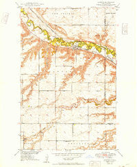 Sawyer North Dakota Historical topographic map, 1:24000 scale, 7.5 X 7.5 Minute, Year 1949