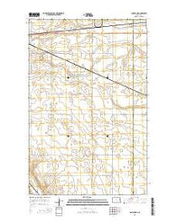 Sawyer NE North Dakota Current topographic map, 1:24000 scale, 7.5 X 7.5 Minute, Year 2014