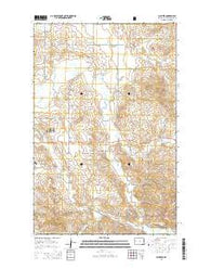 Schafer North Dakota Current topographic map, 1:24000 scale, 7.5 X 7.5 Minute, Year 2014