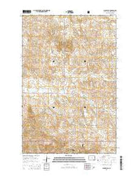 Schafer SE North Dakota Current topographic map, 1:24000 scale, 7.5 X 7.5 Minute, Year 2014