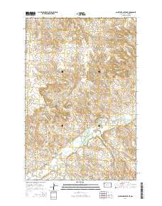 Schaffner Creek NE North Dakota Current topographic map, 1:24000 scale, 7.5 X 7.5 Minute, Year 2014