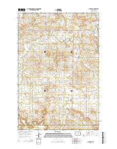 Schefield North Dakota Current topographic map, 1:24000 scale, 7.5 X 7.5 Minute, Year 2014
