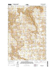 Selfridge SE North Dakota Current topographic map, 1:24000 scale, 7.5 X 7.5 Minute, Year 2014