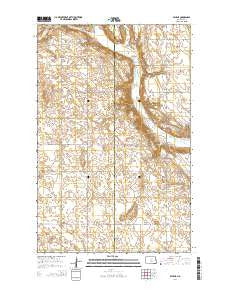 Selz NE North Dakota Current topographic map, 1:24000 scale, 7.5 X 7.5 Minute, Year 2014