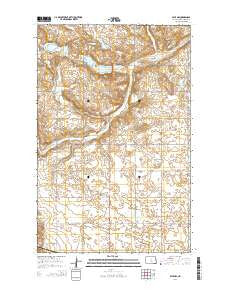 Selz NW North Dakota Current topographic map, 1:24000 scale, 7.5 X 7.5 Minute, Year 2014