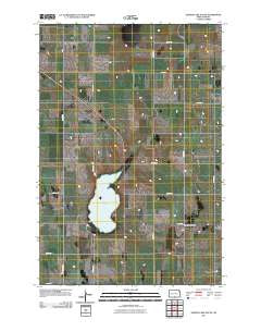 Senger Lake South North Dakota Historical topographic map, 1:24000 scale, 7.5 X 7.5 Minute, Year 2011