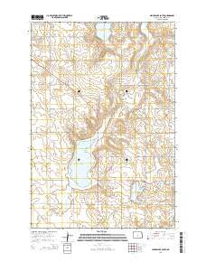 Senger Lake South North Dakota Current topographic map, 1:24000 scale, 7.5 X 7.5 Minute, Year 2014