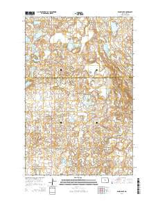 Senior Lake North Dakota Current topographic map, 1:24000 scale, 7.5 X 7.5 Minute, Year 2014