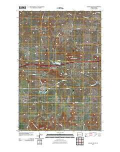 Sentinel Butte North Dakota Historical topographic map, 1:24000 scale, 7.5 X 7.5 Minute, Year 2011