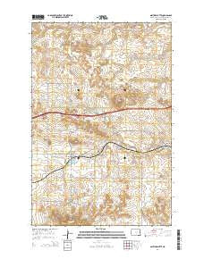 Sentinel Butte North Dakota Current topographic map, 1:24000 scale, 7.5 X 7.5 Minute, Year 2014