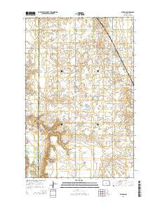Sharon North Dakota Current topographic map, 1:24000 scale, 7.5 X 7.5 Minute, Year 2014